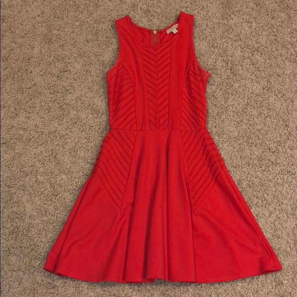 Lovely deep peach A-line dress